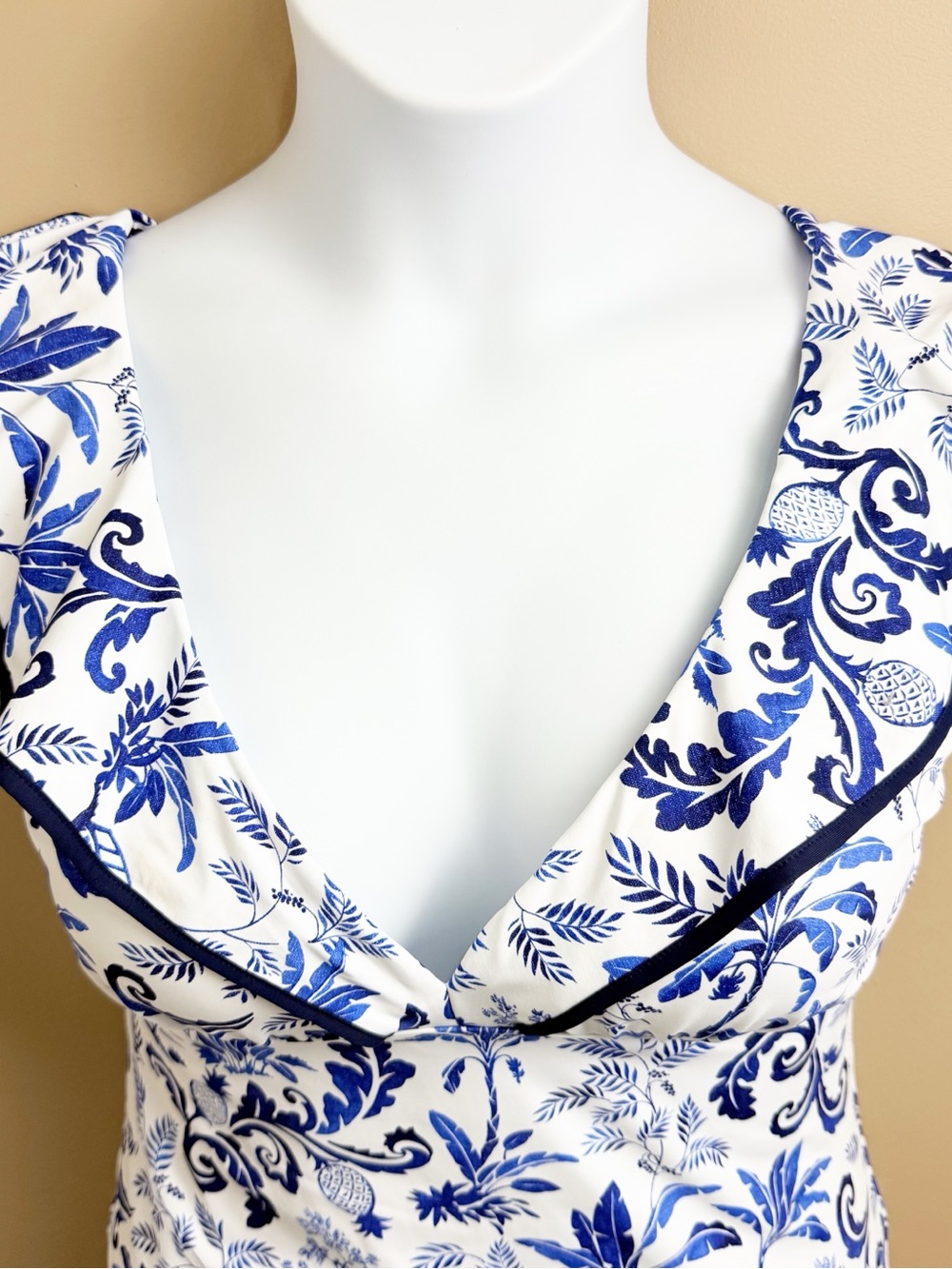 Tommy Bahama Terrazzo Tile Mountain Bluebell Tankini Swimsuit Set Blue White UV - Picture 2 of 15